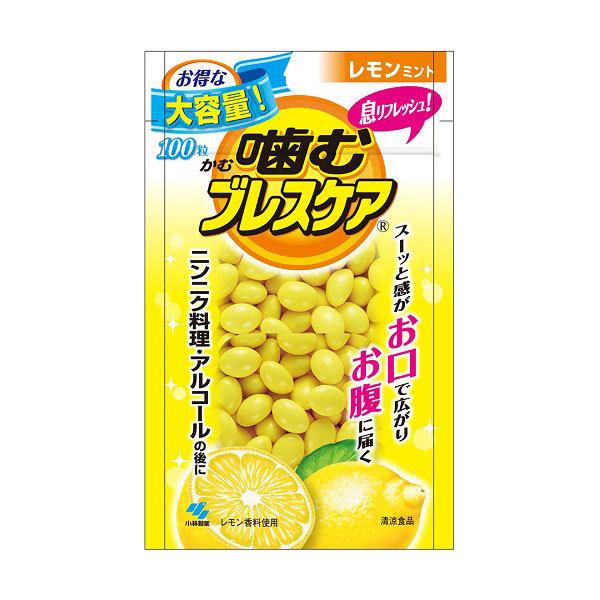 재팬픽-씹는 브레스케어 파우치 레몬민트 [청량식품 젤리 100알]
