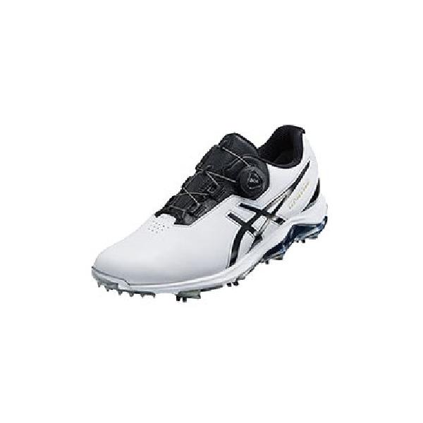 재팬픽-GEL-ACE PRO 4 (겔 에이스 프로 4) 화이트 × 블랙 소프트 스파이크 신발 25.0cm 3E 상당 BOA 다이얼식 2019년 모델 [골프 신발]