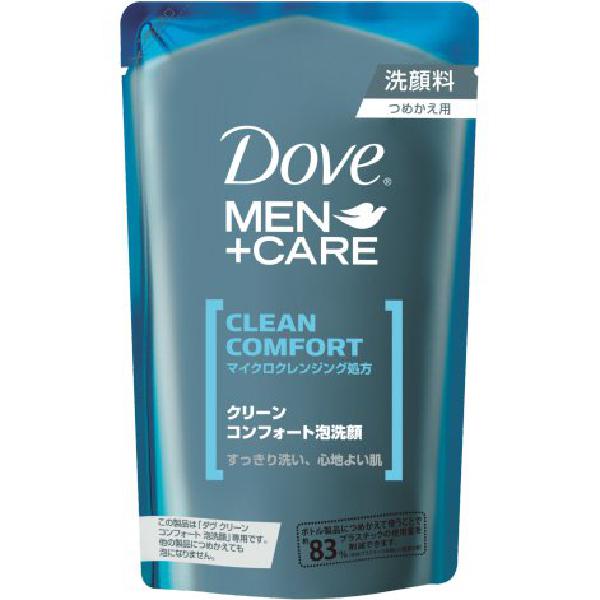 재팬픽-Dove MEN+CARE (도브 맨+케어) 클린 컴포트 거품 세안 리필 110mL [세안폼]