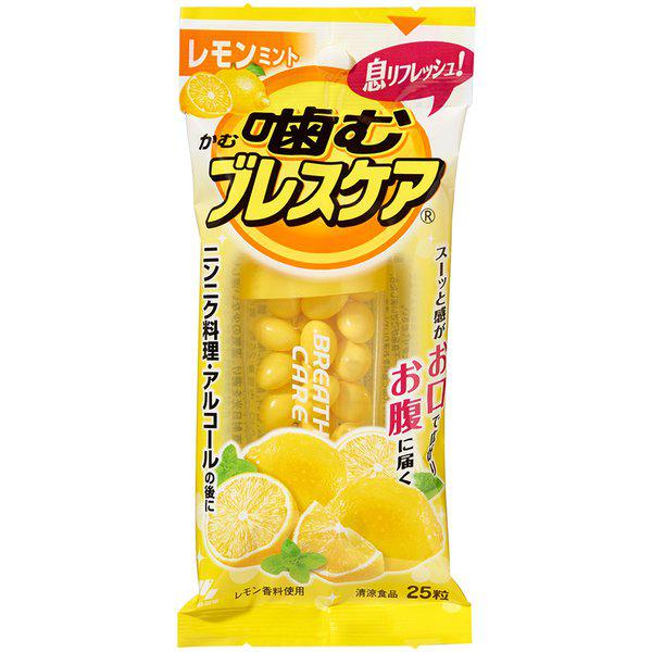 재팬픽-씹는 브레스케어 레몬민트 25알