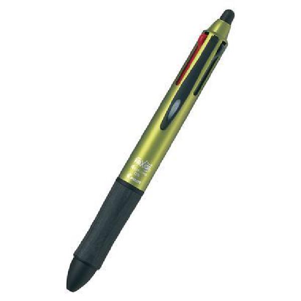 재팬픽-LKFB-3SEF-DG [프릭션 볼 4 우드 검정 빨강 파랑 녹색 잉크 볼펜 0.5mm 우드 다크 그린]
