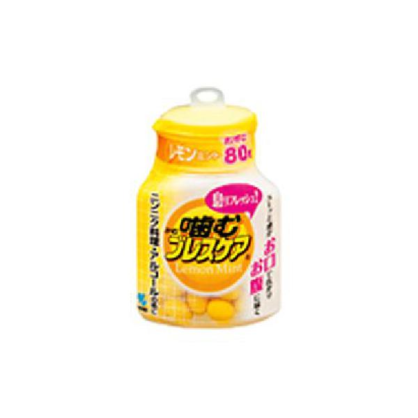 재팬픽-씹는 브레스케어 보틀 레몬민트 80알